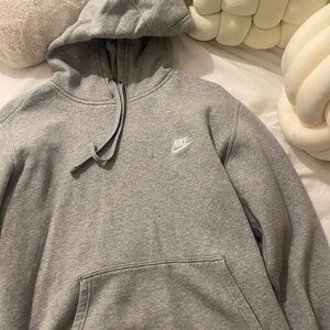 Grey Cotton Nike Hoodie